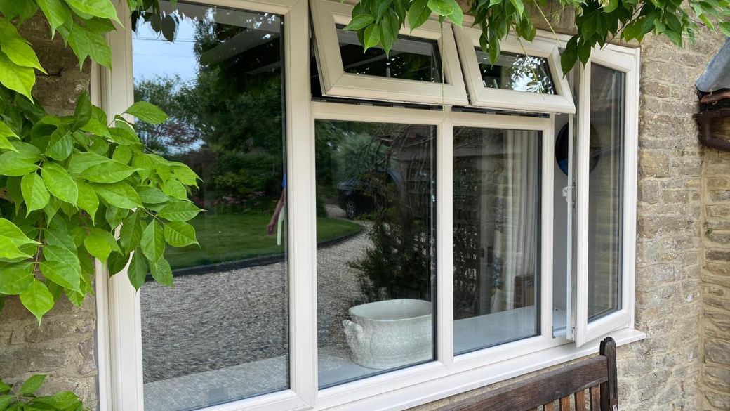 PVC window installation