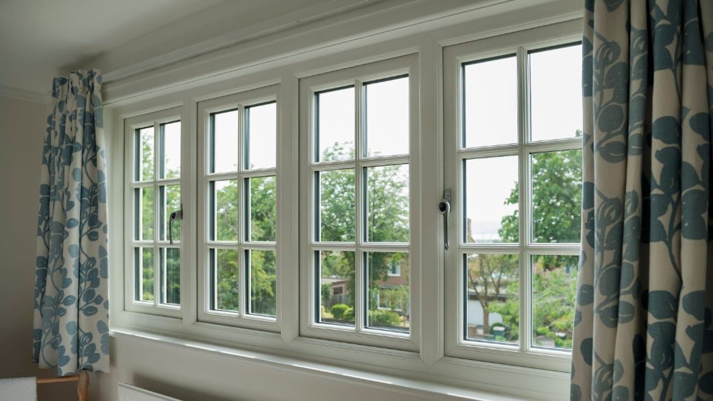 Huge insulated energy-efficient window installation