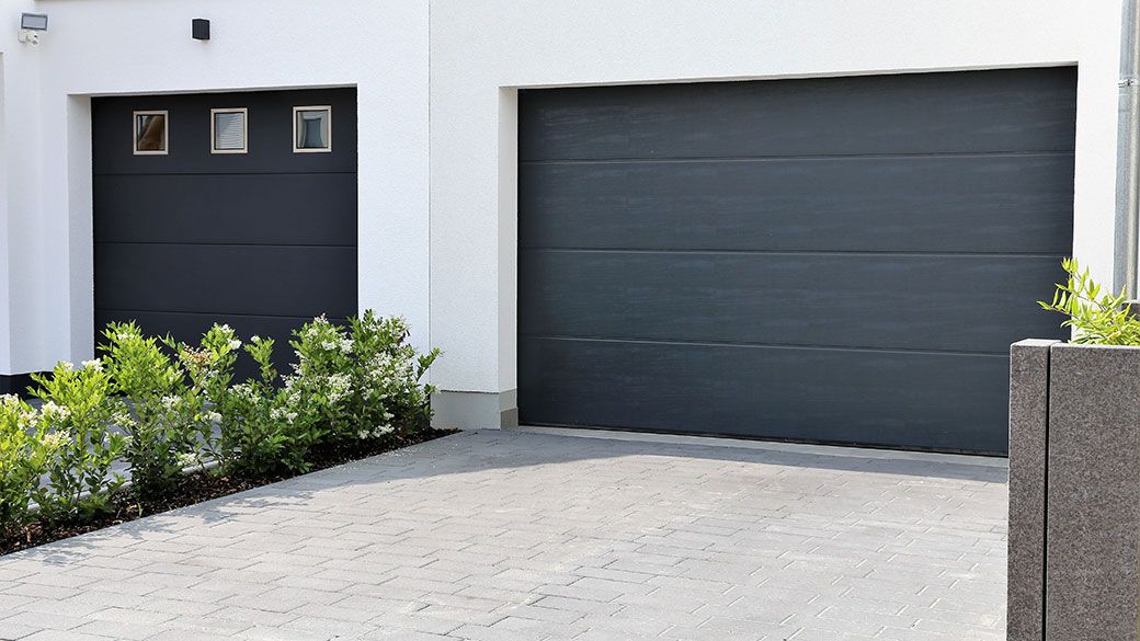 Our modern garage doors are available in a range of different colours